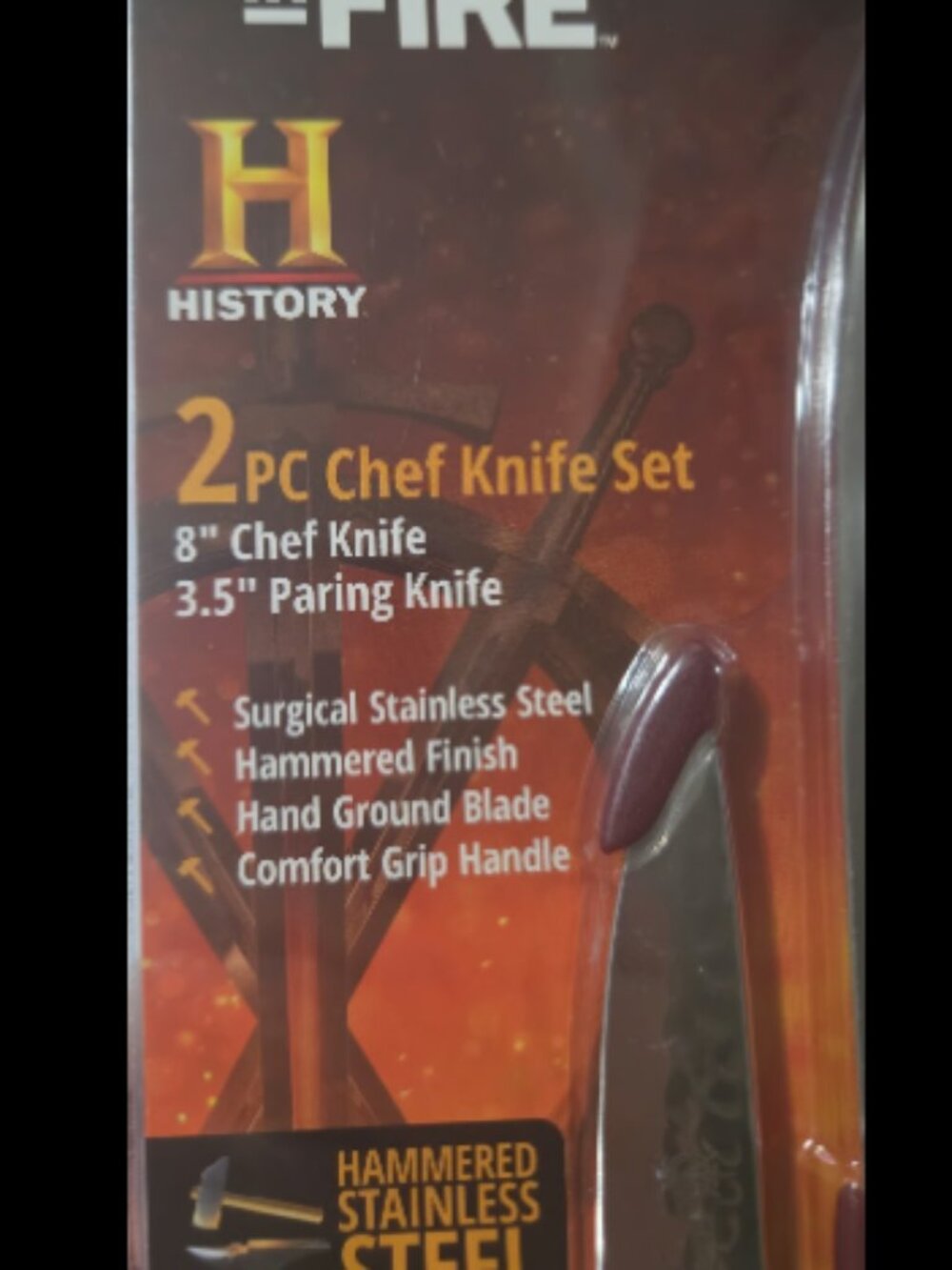 History Forged in Fire 2-Piece Chef Knife Set